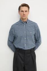 Gant cămașă din bumbac bărbați, culoarea bleumarin, cu guler button-down, regular, 3250002 PPYA-KDM0AM_59X (3250002)
