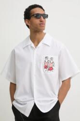 MSGM camasa din bumbac barbati, culoarea alb, cu guler clasic, relaxed, 3840ME06X. 257100 PPYA-KDM01B_00X (3840ME06X.257100)