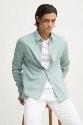Calvin Klein camasa barbati, culoarea turcoaz, cu guler clasic, slim PPYH-KDM038_65X (K10K110856)