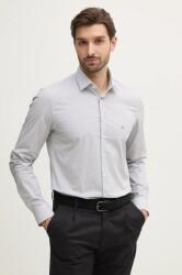 Calvin Klein cămașă bărbați, culoarea gri, cu guler clasic, slim, K10K114301 PPYA-KDM0JY_09X (K10K114301)