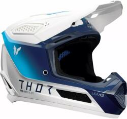 Thor Cască Enduro - Cross THOR FLEET STORM · Alb / Albastru