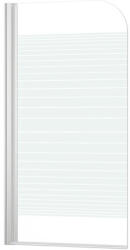 form&style Paravan cadă form&style ABETO 75x140 cm, 1 element, sticlă decor dungi, profil alb (K-035WS)