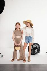 Twinset gyerek farmer rövidnadrág sima, 251GJ2521 - kék 170