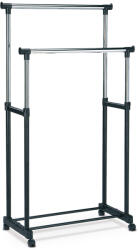 Autronic Suport de haine crom / negru, 85 x 170 cm, negru