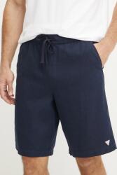 Guess pantaloni scurți din in bărbați, culoarea bleumarin, F5GD00 WH4J0 PPYA-SZM0IB_59X (F5GD00.WH4J0)