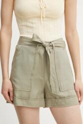 Guess pantaloni scurți NINA femei, culoarea verde, uni, high waist, W5GD1R WG4C2 PPYA-SZD0F7_91X (W5GD1R.WG4C2)