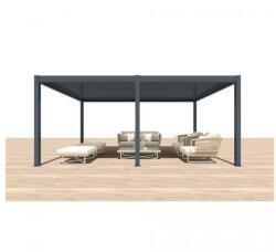 Iris MP-106GR bioklimatikus, elektromos mozgatású, LED világítású, antracit 6x4 m pergola (94028-15351146)