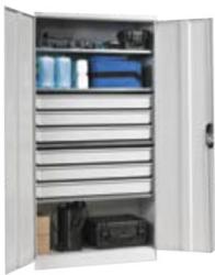  DULAP METALIC PENTRU SCULE CU 4 SERTARE P4A, 1044x625x1950 mm, FIRST (96002322) Dulap arhivare
