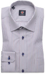 Willsoor Cămașă London slim fit pentru bărbați (înălţime 176-182) 8396 albă, cu tratament Easy Care