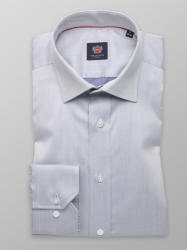 Willsoor Cămașă London slim fit pentru bărbați (înălţime 176-182) 8329 gri , cu tratament de reglare Easy Care