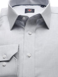 Willsoor Cămașă London slim fit pentru bărbați (înălţime 176-182) 8609 de culoare gri
