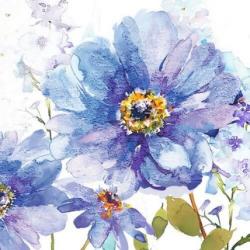 Mendola Tablou pictat manual Shades of Blue, dimensiunea 30x30cm