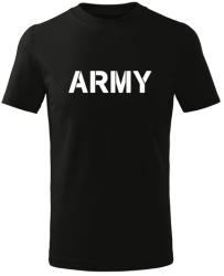 DRAGOWA Tricou de copii scurt Army, nergru