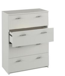 TEMPO KONDELA Scrin, DTD laminat, alb NATALI TYP 5 Garderoba