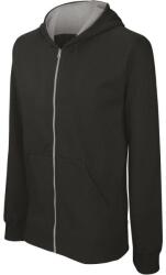 Kariban Hanorac copii, Kariban Contrast, negru/gri deschis (ka486bl/fg)