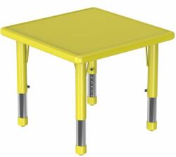 OOKEE Masa galbena patrata din plastic reglabila mas 0-3 pentru gradinita (YCY-002-2G)