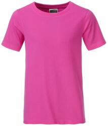 James & Nicholson (Daiber) Tricou clasic pentru băieți din bumbac organic 8008B - Roz | XXL (1-8008B-1755072)