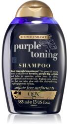 OGX Blonde Enhance+ Purple Toning sampon violet neutralizeaza tonurile de galben 385 ml