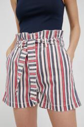 Pepe Jeans pantaloni scurti jeans Phoebe Stripe femei, modelator, high waist PPYY-SZD0LG_MLC (PL800989.0AA)