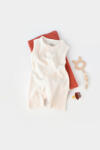 BabyCosy Salopeta fara maneci si pantaloni scurti - 100% bumbac organic - Ecru, BabyCosy (BC-CSYW1008)