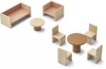 Liewood Accesorii din lemn pentru casuta de papusi - Gillian - Mobilier pentru living - Rose Mix - Liewood Casuta papusi