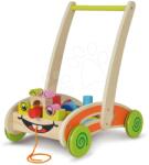 Eichhorn Premergător din lemn Activity Walker Eichhorn vozík cu 35 cuburi colorate de la 12 luni (EH1833)