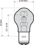 RapidAuto Bec auto cu halogen pentru far BestAutoVest 12V 45/40W BA20D Sym Duplo pentru faruri la motociclete, 1 buc. AutoDrive ProParts