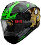 AXXIS Casca integrala Axxis model Draken S Cosa Nostra B6 verde fluor lucios
