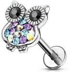 Labret Ezüst színű, köves bagoly (Labret-17)