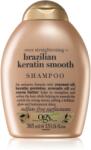 OGX Brazilian Keratin Smooth sampon pentru indreptarea parului pentru un par stralucitor si catifelat 385 ml