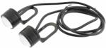 Componenteonline Set 2 becuri auto, cu LED, cu clemite de fixare, 23mm, 12V, 9W, lumina galbena, 196718