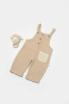 BabyCosy Salopeta cu bretele si buzunar, 100% bumbac - Apricot, BabyCosy (BC-CSYM7044-18)