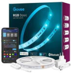 Govee Banda LED Govee H615A, RGB, Wi-Fi, Voice Assistants, 5m (Alb) (H615A3A1)