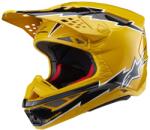 Alpinestars Casca de motocross Alpinestars Supertech S-M10 Ampress negru-galben (AIM140-2202)
