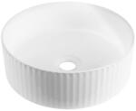 INVENA Glamour lavoar 37x37 cm rotund de blat alb CE-63-001 (CE63001)