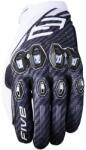 FIVE Mănuși moto Five Stunt Evo2 fibră alb-negru (FIV022104)