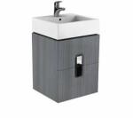 KOLO Dulap baza pentru lavoar suspendat cu doua sertare Kolo Twins 50 cm, gri argintiu (89490000)