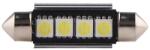Techstar Bec Led Auto Techstar® Festoon, 4 LED, Alb Rece, 6000K, 12V, 150 lm, 41mm (SKU2533)