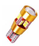 Techstar Bec Led Auto Techstar® T10, w5w, Gold, Alb Rece, 6000K, 12V, 720lm (SKU2547)