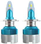 Techstar Set 2 LED-uri Auto Techstar® MI2, H7, 40w, 4000 Lumeni, 6500K, AUTO, 12-24 Volti, CSP, Canbus, Miez Cupru, Radiator Aluminiu (SKU2416)