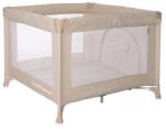 Lorelli Tarc de joaca Sunny Playground, 0-36 luni, maxim 15 kg, pliabil, mecanism siguranta, saltea 2 cm si sezut intarit, Frog Beige Star