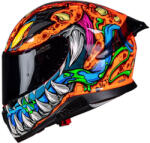 Pilot Snake SV Reptile-X Fluo Orange Cască Moto Față întreagă ECE 22.06 1500gr cu Sunvisor PIL000KRA124 (PIL000KRA124)