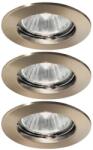 Ideal Lux SET 3x corp de iluminat încastrat Ideal Lux 1xGU10/50W/230V (ID083124-3ks)