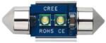 Techstar Bec Led Auto Techstar® Festoon, Cree, Alb Rece, 6000K, 12V, 150 lm, 31mm (SKU2537)