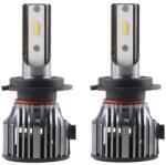 Techstar Set 2 LED-Uri Auto Techstar® PN-V7, H7, 52W, 9000 Lumeni, 6500K, 9-24V, Unghi Fascicul 360°, CSP 1860, Canbus, Radiator Aluminiu, Racire Cooling Tech, Argintiu (SKU3039)