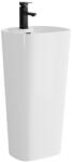Anahita Construction Lavoar freestanding cu orificiu de baterie, Smart, dreptunghiular alb din ceramica 46x38x84cm Anahita (PDSLX8032)