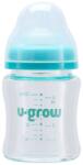 U-Grow Pachet Biberon de sticla 120ml + Tentine 2 bucati, U-Grow