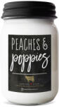 Milkhouse Candle MILKHOUSE CANDLE Lumanare parfumata cu piersici si maci Borcan Farmhouse (368 g),