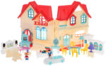 Inlea4Fun Casă din plastic pentru păpuși cu accesori: My Happy Family (RA-ZDZ.WD-931B) Casuta papusi