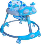 NOVOKIDS Premergator reglabil in 6 trepte de inaltime NOVOKIDS Baby Panda Walker, Cu melodii, Pliabil, Max 20 kg, Roti silentioase, Model Ursulet Panda, Albastru (NKBBYPANWLKBLUE)